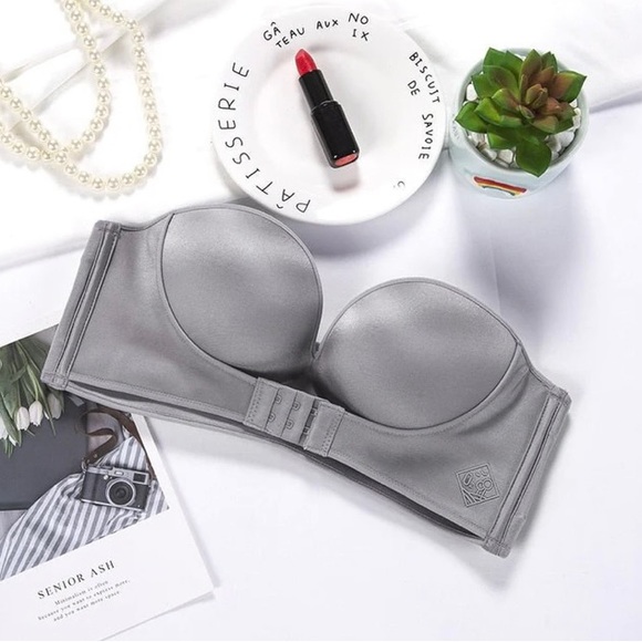 Magic Bra - gray strapless bra - size 40D - Picture 1 of 4